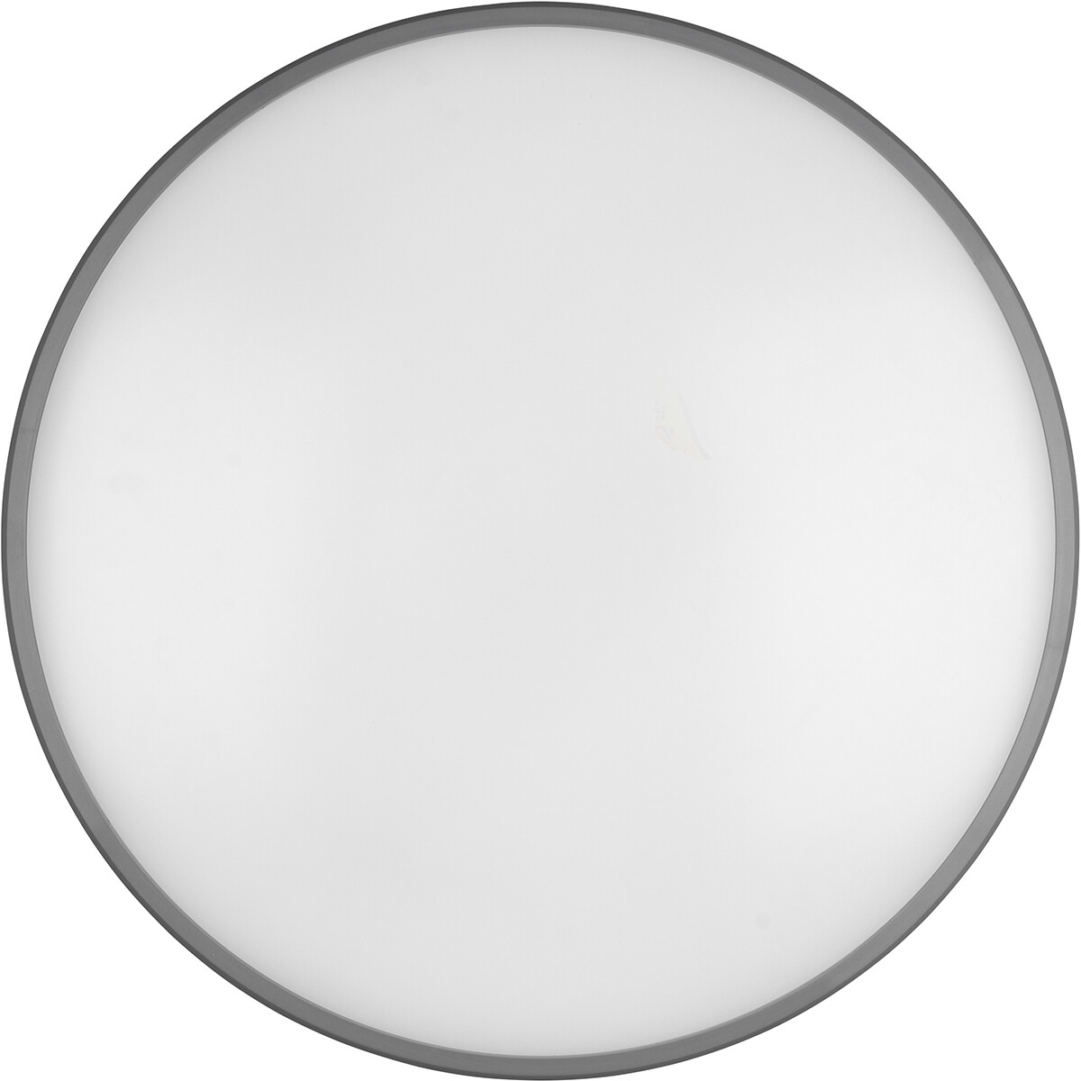 Plafonnier LED - Éclairage de Plafond - Trion Lombis - 34W - Blanc Chaud 3000K - Dimmable - Rond - Mat Titane - Plastique