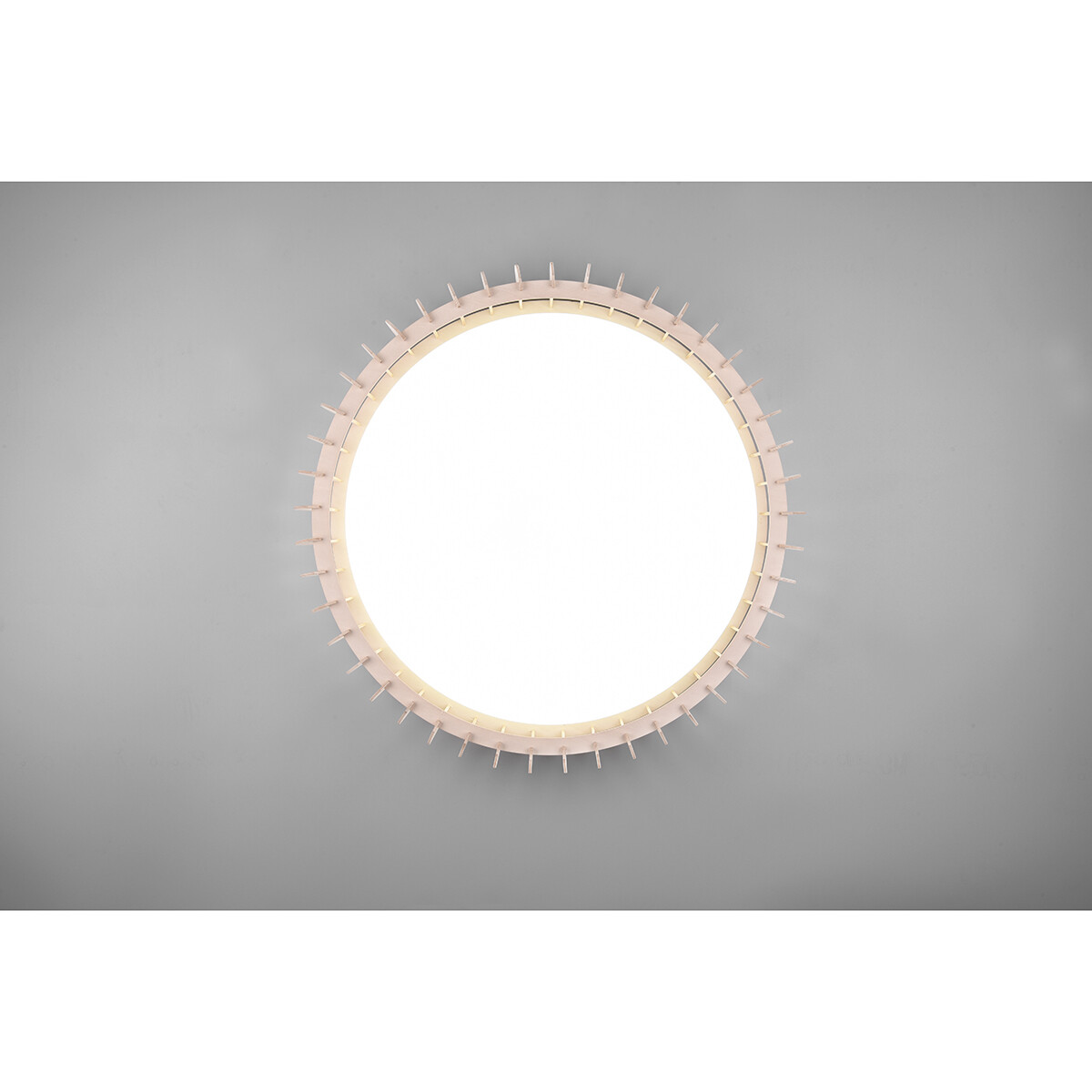 Plafonnier LED - Éclairage de Plafond - Trion Manto XL - 38W - Couleur de lumière ajustable - Télécommande - Dimmable - Rond - Couleur Bois - Plastique