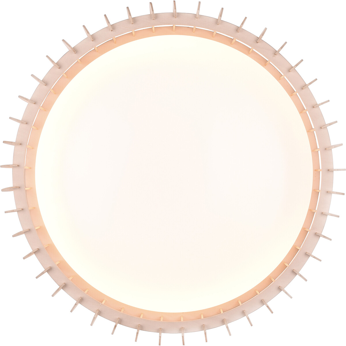 Plafonnier LED - Éclairage de Plafond - Trion Manto XL - 38W - Couleur de lumière ajustable - Télécommande - Dimmable - Rond - Couleur Bois - Plastique