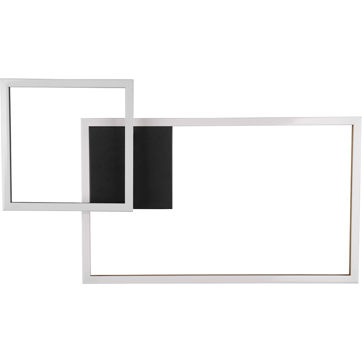 Plafonnier LED - Éclairage de Plafond - Trion Pado - 25W - Blanc Chaud 3000K - Dimmable - Rectangle - Mat Or - Aluminium