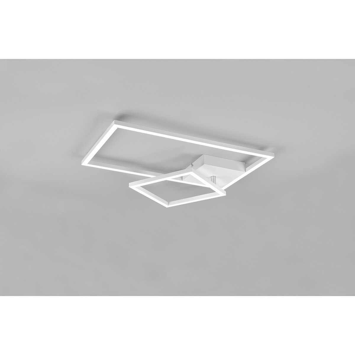 Plafonnier LED - Éclairage de Plafond - Trion Pado - 25W - Blanc Chaud 3000K - Dimmable - Rectangle - Mat Blanc - Aluminium