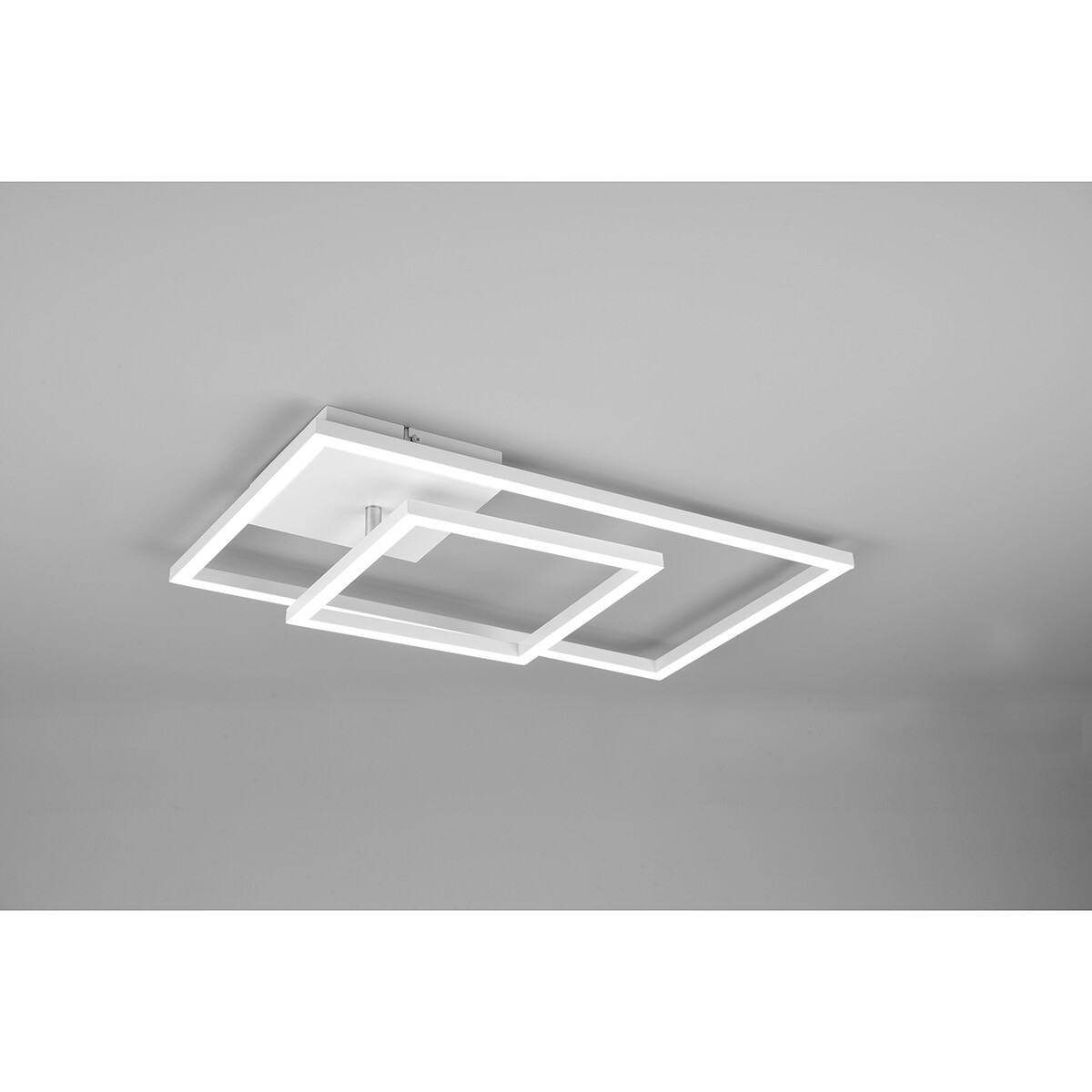 Plafonnier LED - Éclairage de Plafond - Trion Pado - 25W - Blanc Chaud 3000K - Dimmable - Rectangle - Mat Blanc - Aluminium