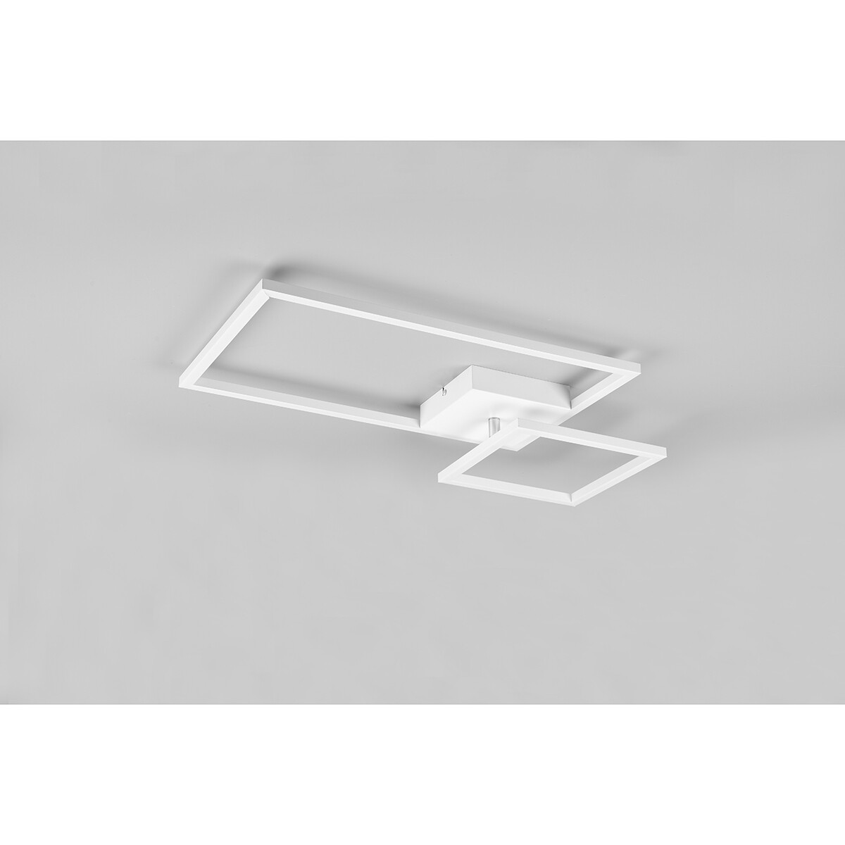 Plafonnier LED - Éclairage de Plafond - Trion Pado - 25W - Blanc Chaud 3000K - Dimmable - Rectangle - Mat Blanc - Aluminium