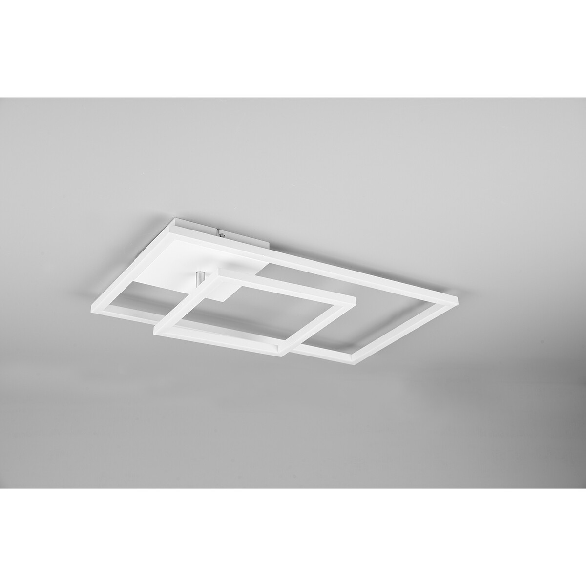 Plafonnier LED - Éclairage de Plafond - Trion Pado - 25W - Blanc Chaud 3000K - Dimmable - Rectangle - Mat Blanc - Aluminium