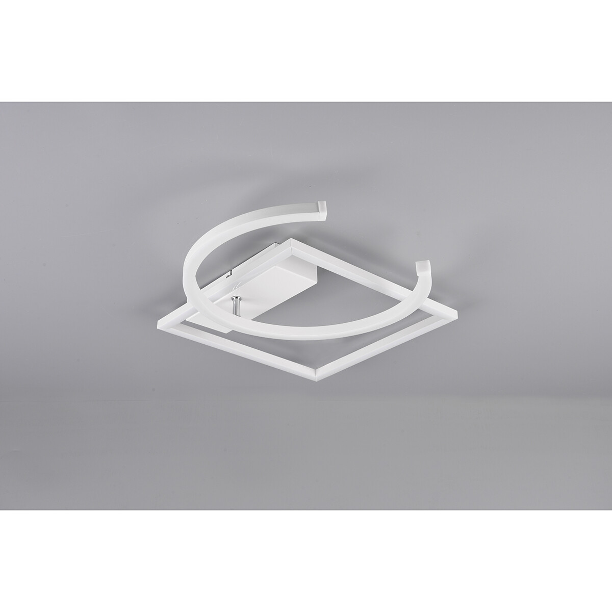 Plafonnier LED - Éclairage de Plafond - Trion Pivacci - 23.5W - Blanc Neutre 4000K - Dimmable - Carré - Mat Blanc - Aluminium