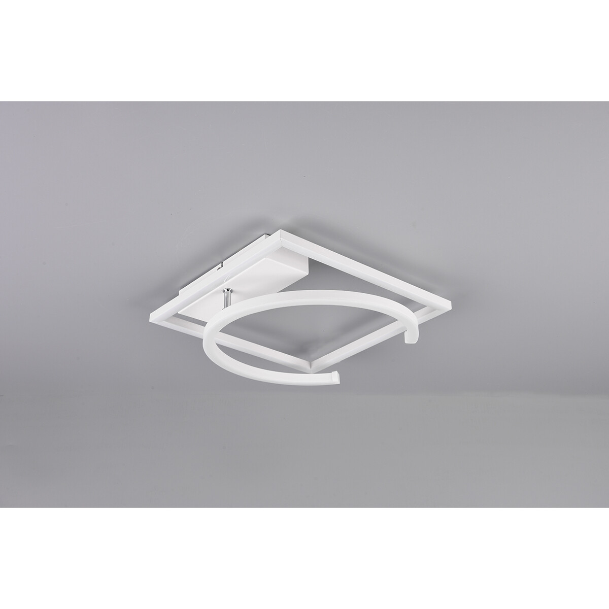 Plafonnier LED - Éclairage de Plafond - Trion Pivacci - 23.5W - Blanc Neutre 4000K - Dimmable - Carré - Mat Blanc - Aluminium