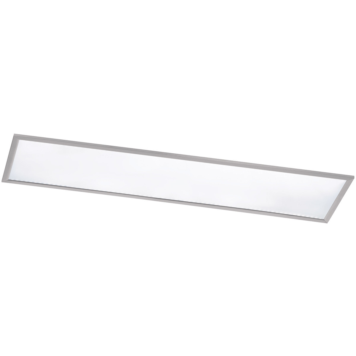 Plafonnier LED - Éclairage de Plafond - Trion Povino - 31W - Blanc Chaud 3000K - Dimmable - Rectangle - Mat Nickel - Aluminium