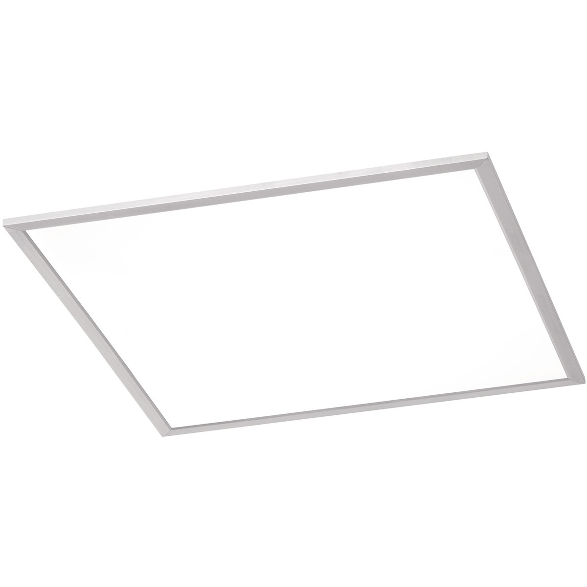 Plafonnier LED - Éclairage de Plafond - Trion Povino - 31W - Blanc Chaud 3000K - Dimmable - Carré - Mat Nickel - Aluminium