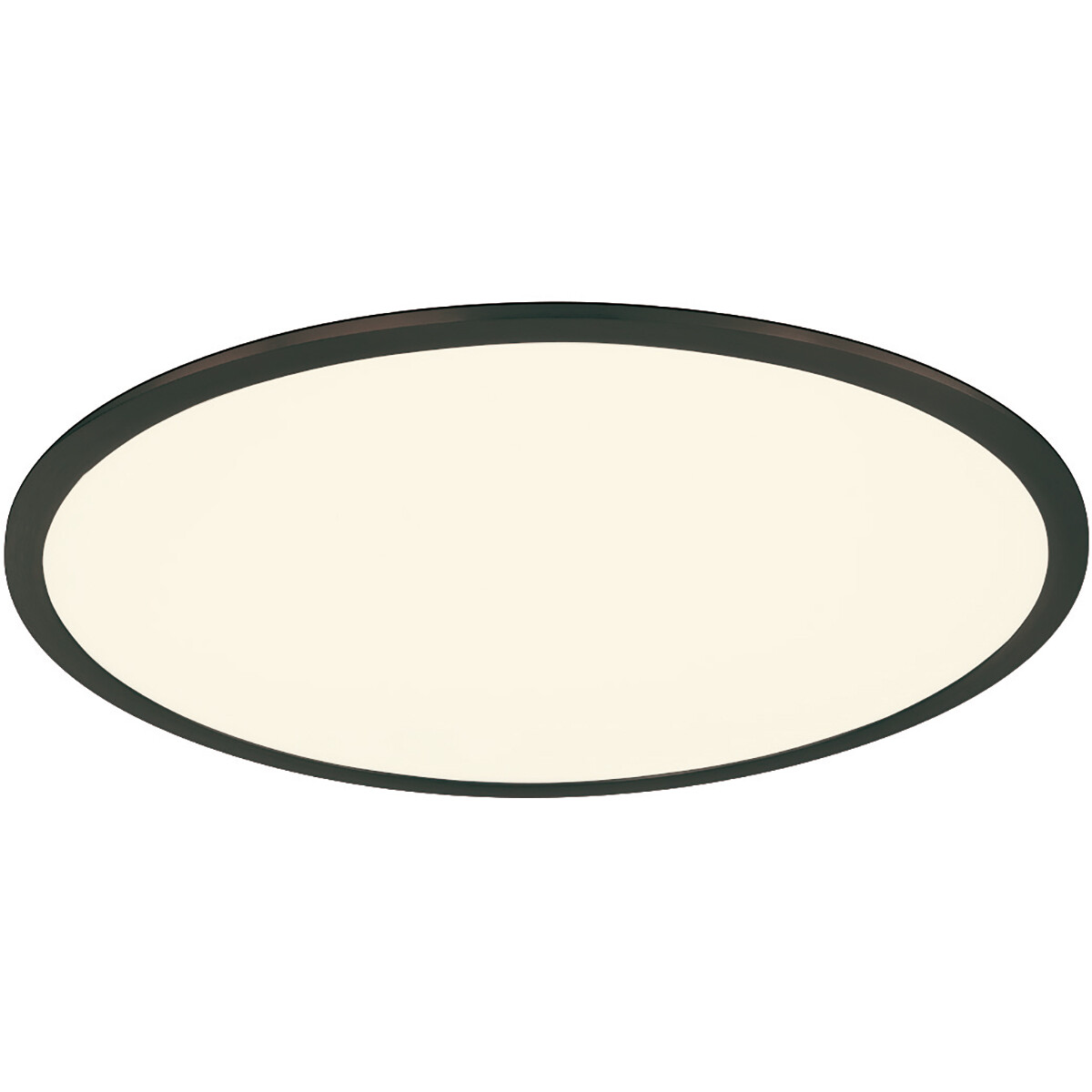 Plafonnier LED - Éclairage de Plafond - Trion Povino - 31W - Blanc Chaud 3000K - Dimmable - Rond - Mat Noir - Aluminium