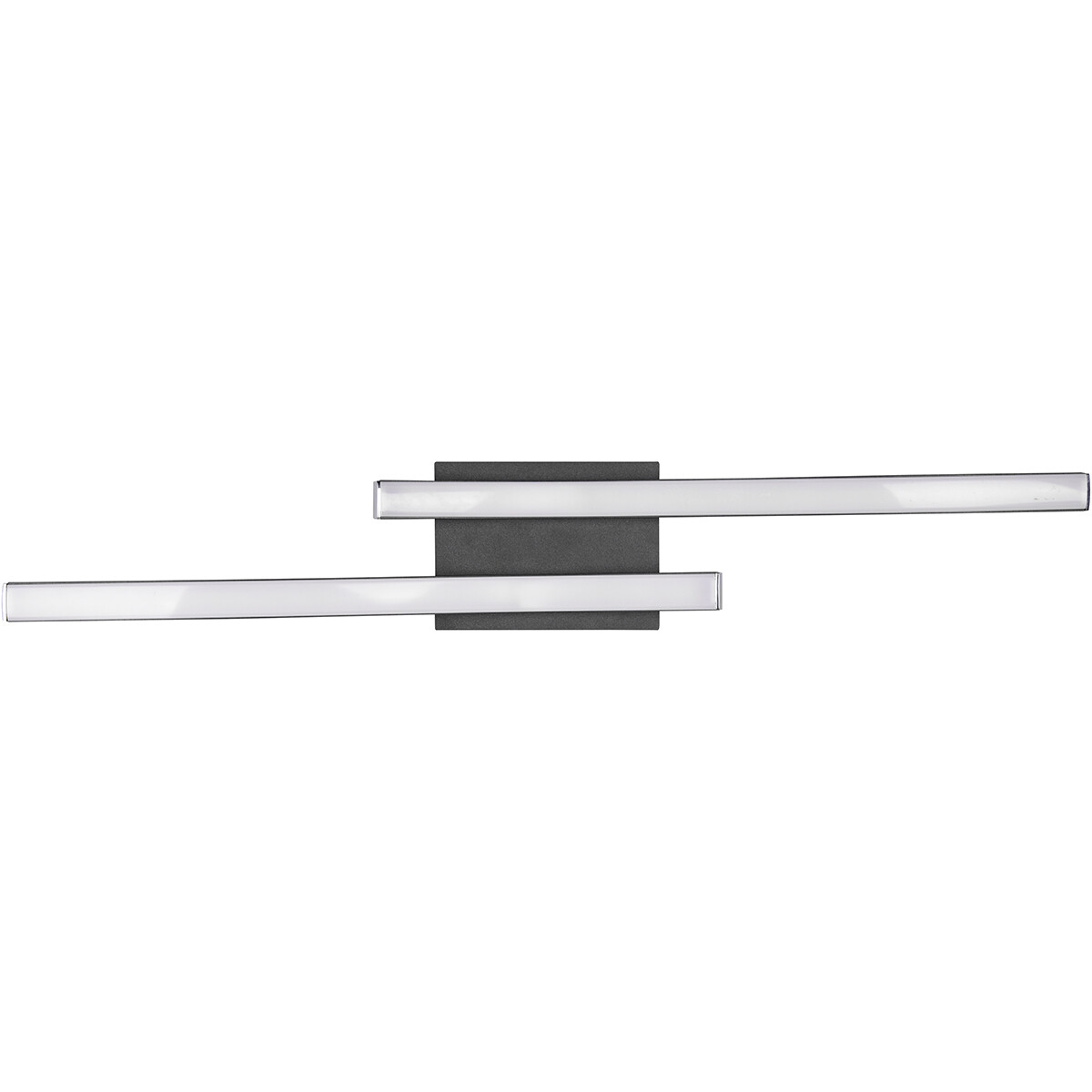 Plafonnier LED - Éclairage de Plafond - Trion Ritonu - 10W - Blanc Neutre 4000K - Dimmable - Rectangle - Mat Noir - Aluminium