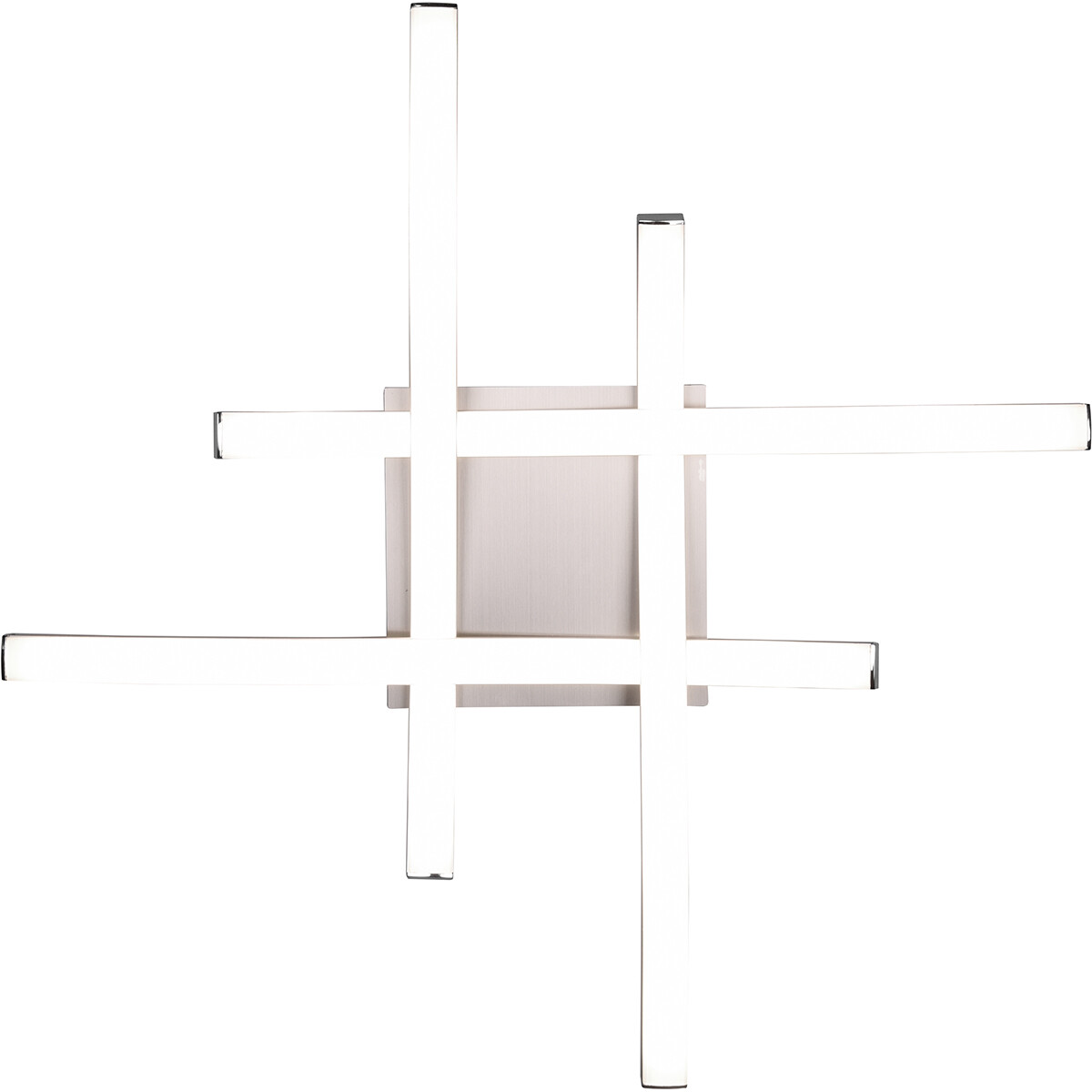 Plafonnier LED - Éclairage de Plafond - Trion Ritonu - 20W - Blanc Neutre 4000K - Dimmable - Carré - Mat Nickel - Aluminium