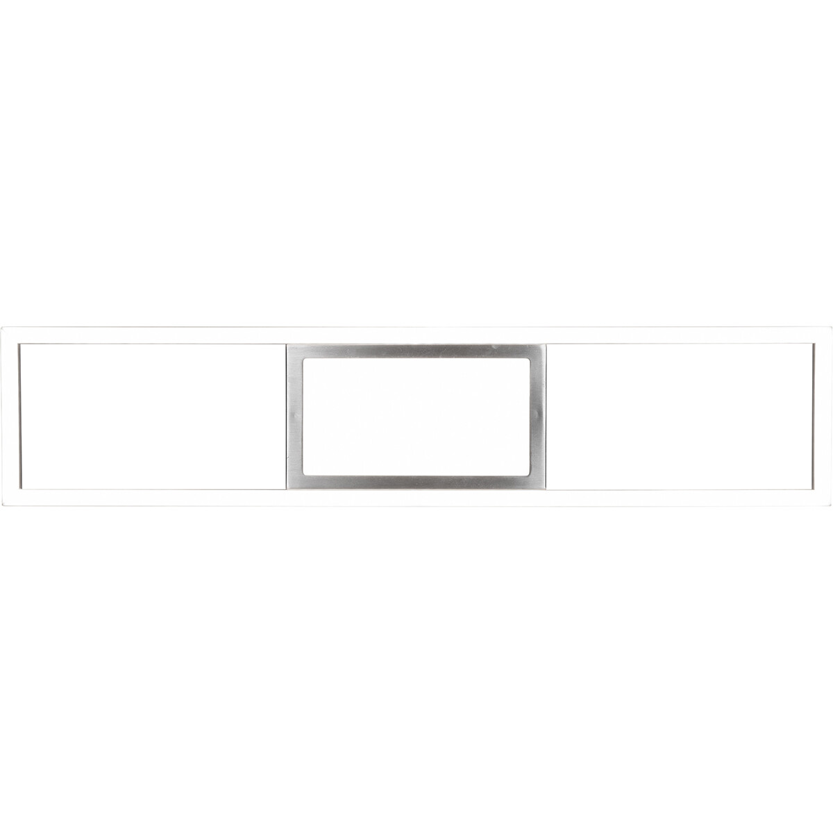 Plafonnier LED - Éclairage de Plafond - Trion Riyaz - 22W - Couleur de lumière ajustable - Télécommande - Dimmable - Rectangle - Mat Nickel - Aluminium