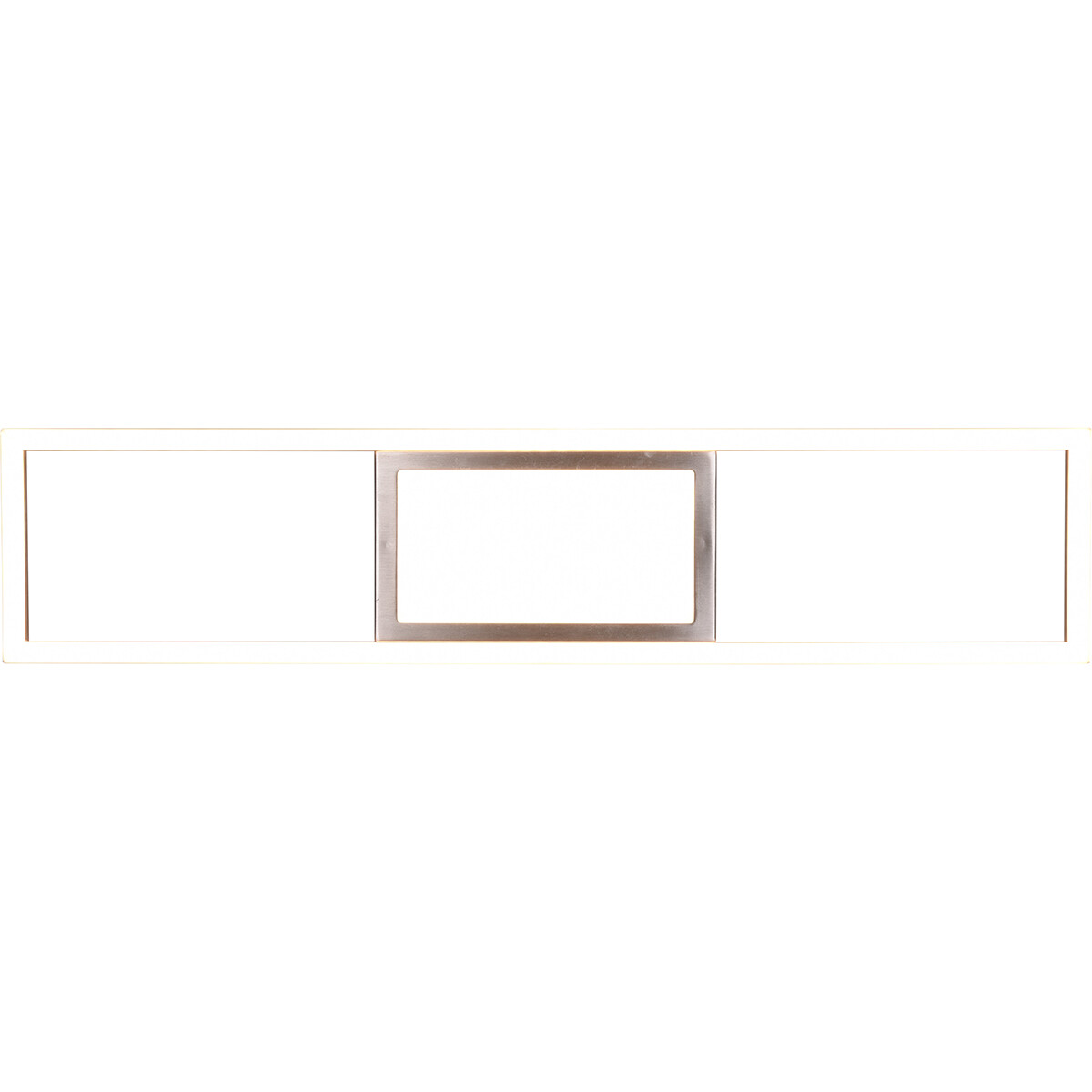 Plafonnier LED - Éclairage de Plafond - Trion Riyaz - 22W - Couleur de lumière ajustable - Télécommande - Dimmable - Rectangle - Mat Nickel - Aluminium