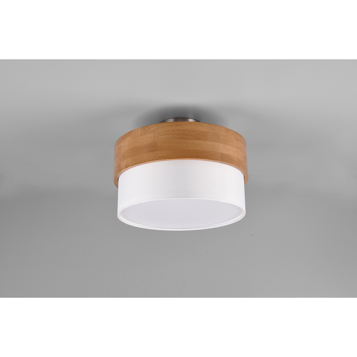 Plafonnier LED - Éclairage de Plafond - Trion Sella - Douille E14 - 2-lumières - Rond - Mat Nickel/Blanc - Aluminium