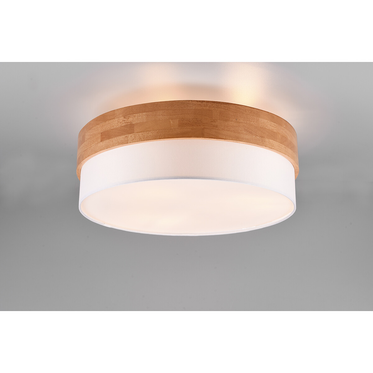 Plafonnier LED - Éclairage de Plafond - Trion Sella - Douille E14 - 3-lumières - Rond - Mat Nickel/Blanc - Aluminium