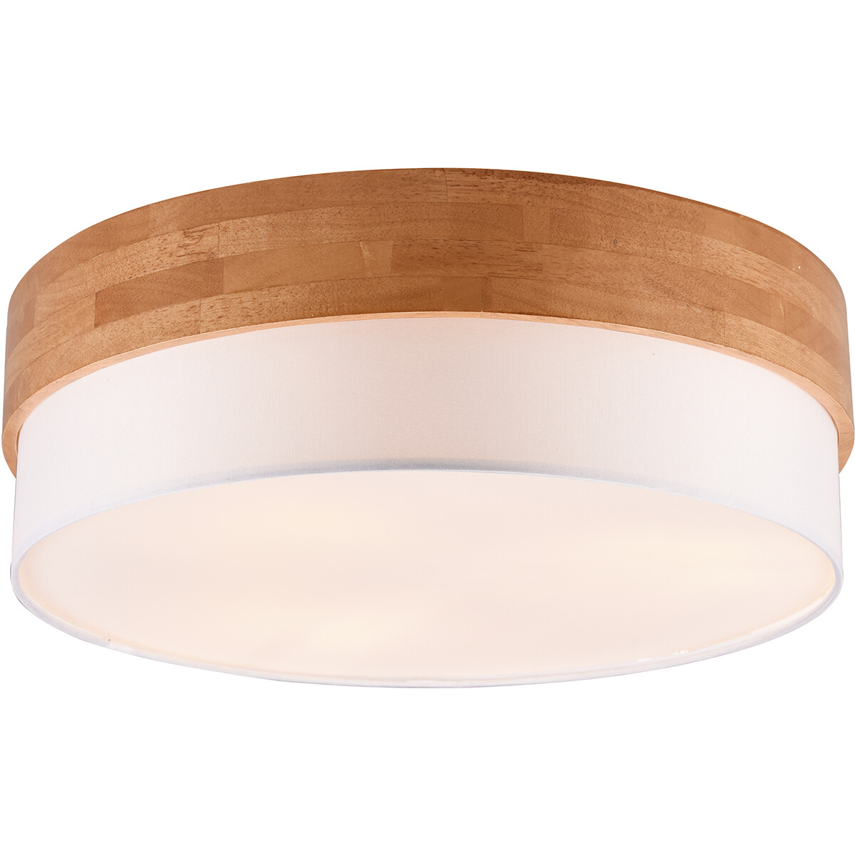 Plafonnier LED - Éclairage de Plafond - Trion Sella - Douille E14 - 3-lumières - Rond - Mat Nickel/Blanc - Aluminium