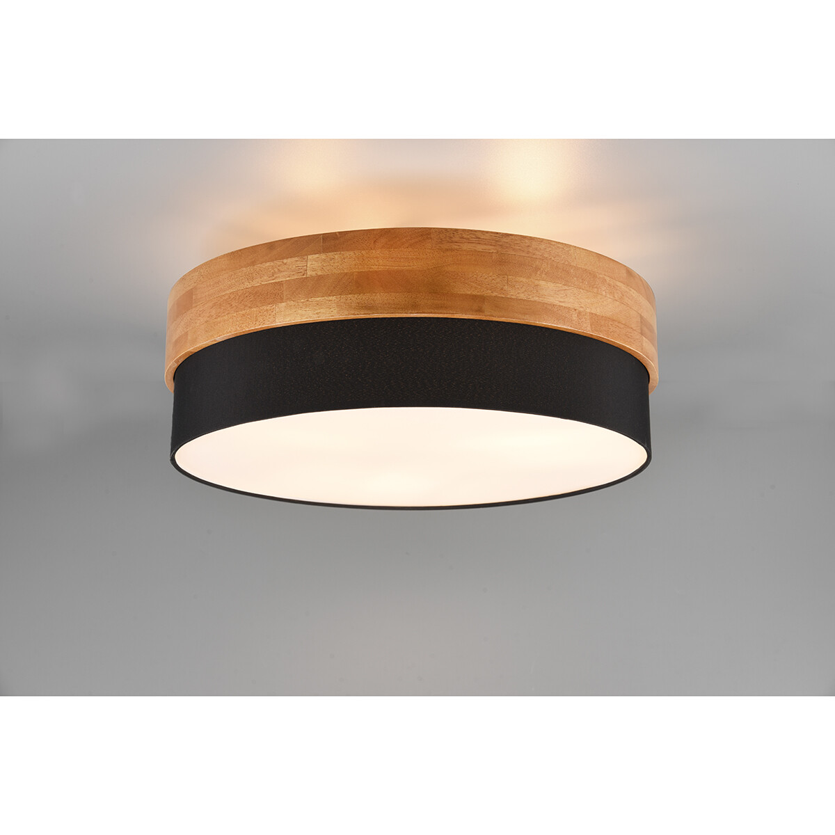 Plafonnier LED - Éclairage de Plafond - Trion Sella - Douille E14 - 3-lumières - Rond - Mat Nickel/Noir - Aluminium