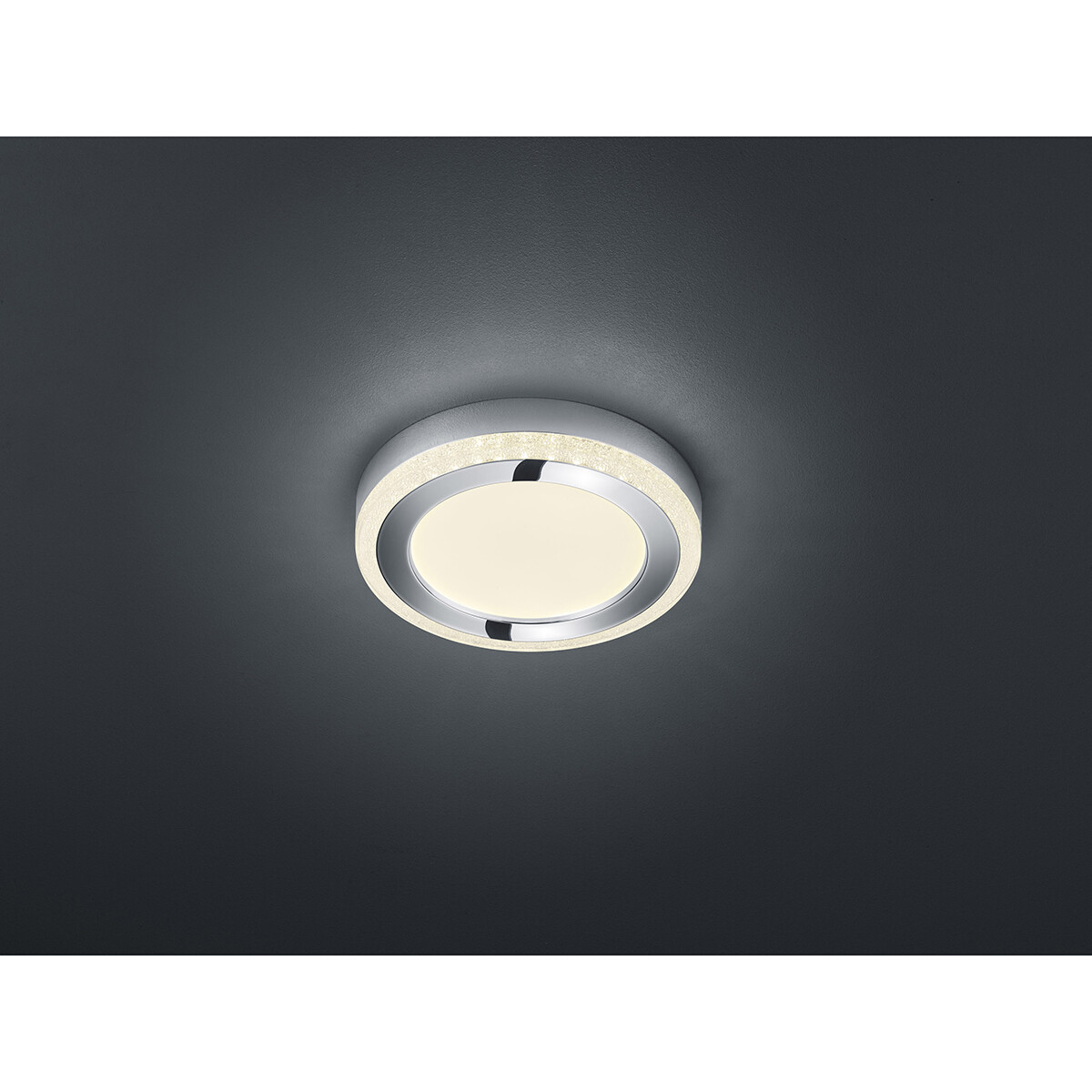 Plafonnier LED - Éclairage de Plafond - Trion Slodan - 16W - Couleur de lumière ajustable - Télécommande - Dimmable - Rond - Mat Blanc - Plastique