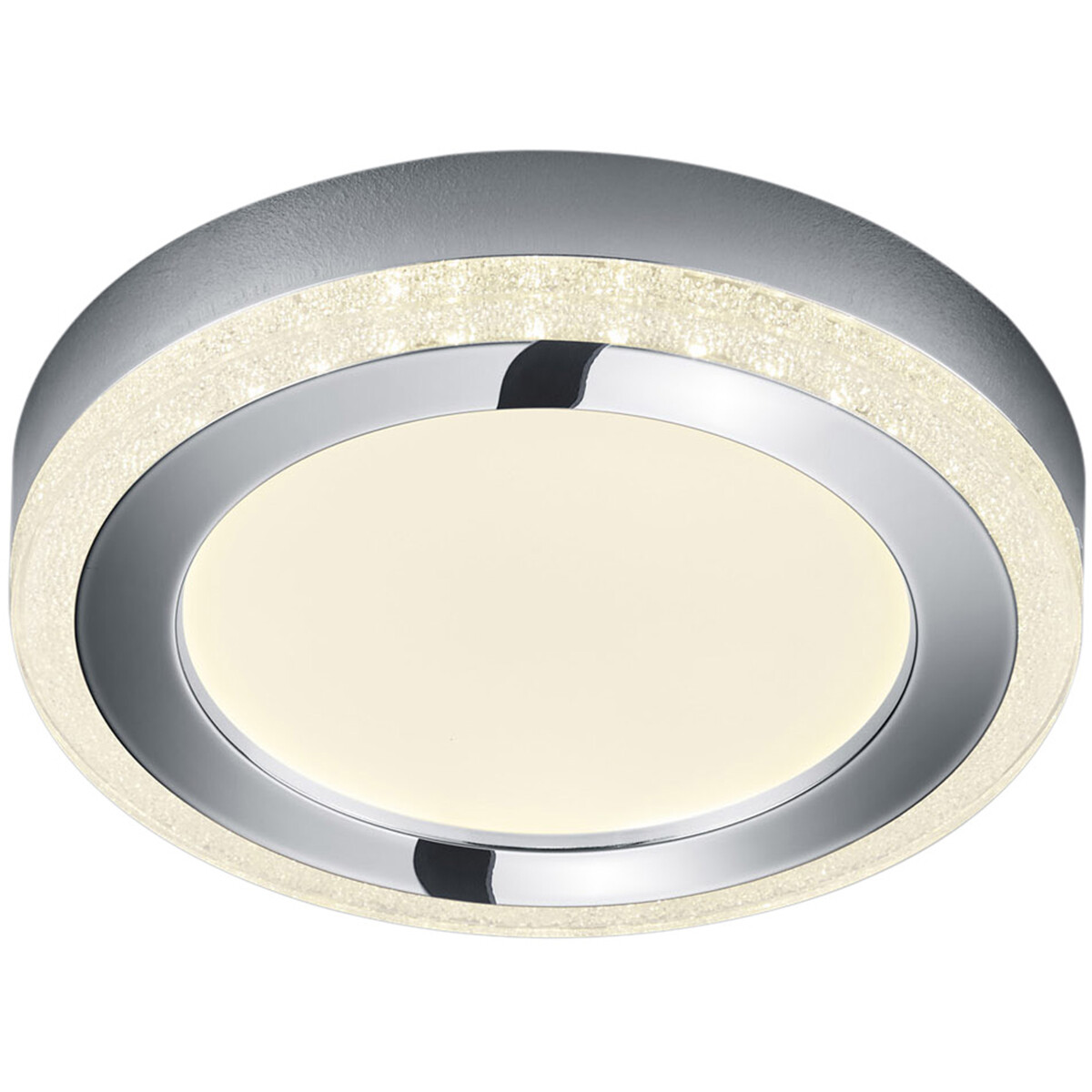 Plafonnier LED - Éclairage de Plafond - Trion Slodan - 16W - Couleur de lumière ajustable - Télécommande - Dimmable - Rond - Mat Blanc - Plastique