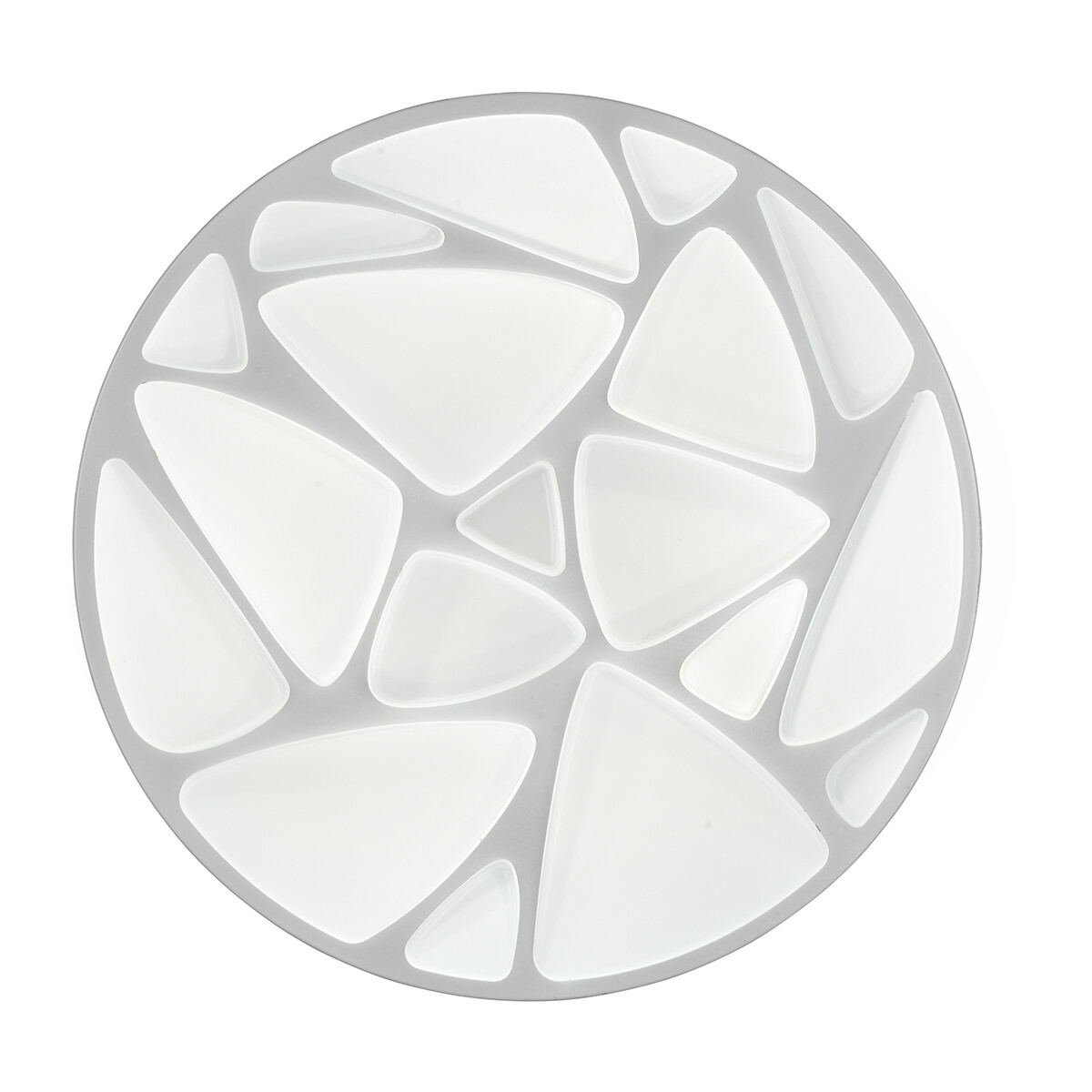 Plafonnier LED - Éclairage de plafond - Trion Stroma - 16W - Dimmable - Couleur de lumière ajustable - Télécommande - Rond - Blanc mat - Plastique