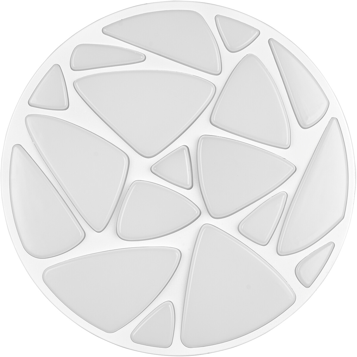 Plafonnier LED - Éclairage de plafond - Trion Stroma - 16W - Dimmable - Couleur de lumière ajustable - Télécommande - Rond - Blanc mat - Plastique