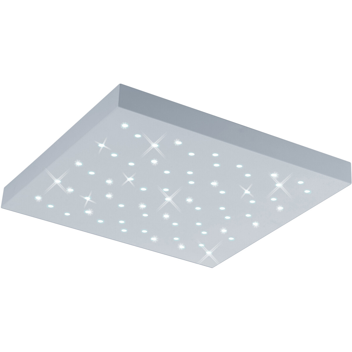 Plafonnier LED - Éclairage de Plafond - Trion Tarza - 22W - Couleur de lumière ajustable - Télécommande - Dimmable - Carré - Mat Blanc - Aluminium