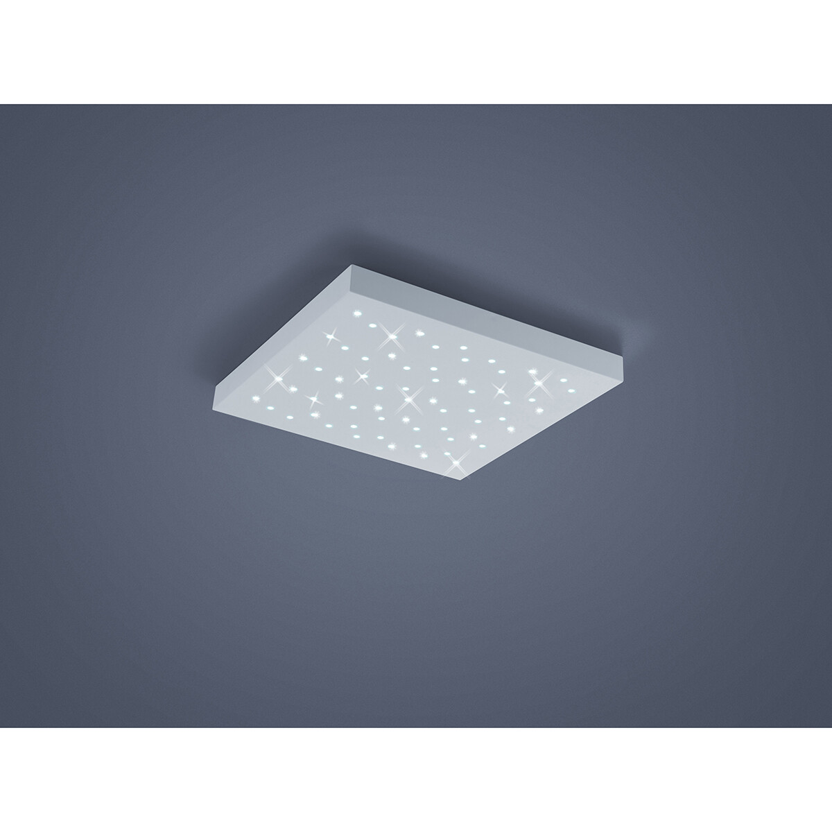 Plafonnier LED - Éclairage de Plafond - Trion Tarza - 22W - Couleur de lumière ajustable - Télécommande - Dimmable - Carré - Mat Blanc - Aluminium