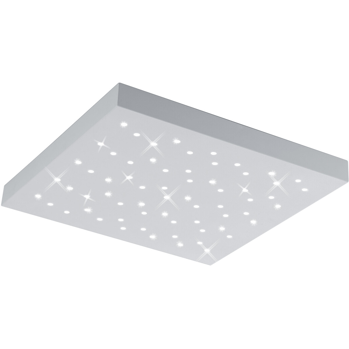 Plafonnier LED - Éclairage de Plafond - Trion Tarza - 22W - Couleur de lumière ajustable - Télécommande - Dimmable - Carré - Mat Blanc - Aluminium