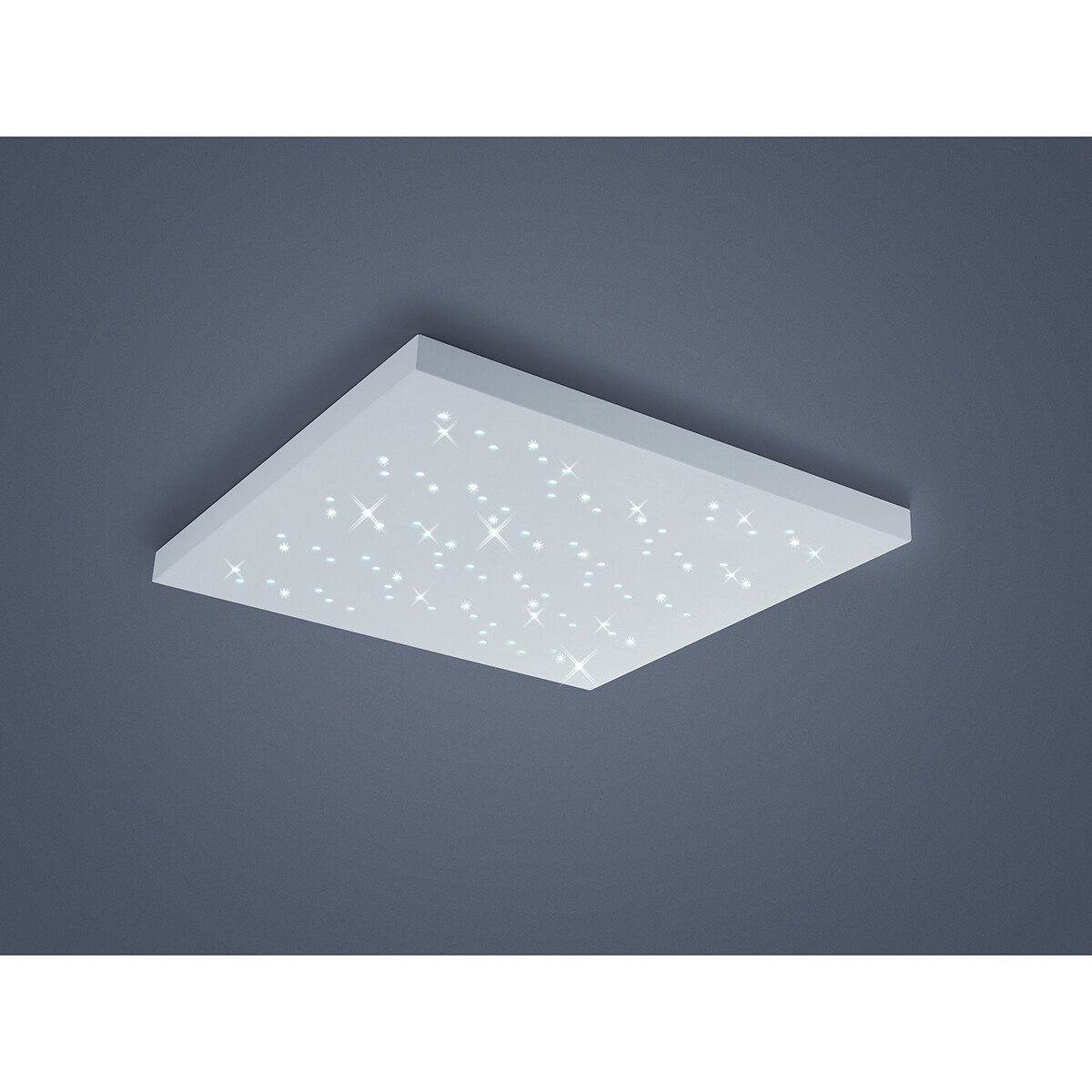 Plafonnier LED - Éclairage de Plafond - Trion Tarza - 36W - Couleur de lumière ajustable - Télécommande - Dimmable - Carré - Mat Blanc - Aluminium