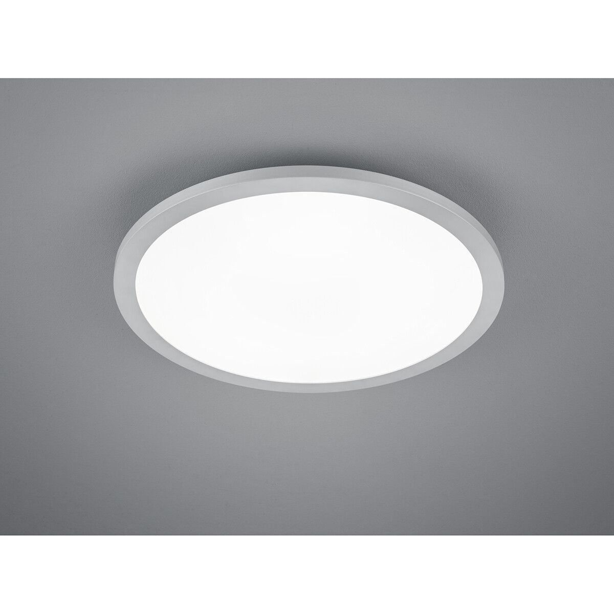 Plafonnier LED - Éclairage de Plafond - Trion Tiberon - 20W - Blanc Neutre 4000K - Rond - Mat Titane - Plastique