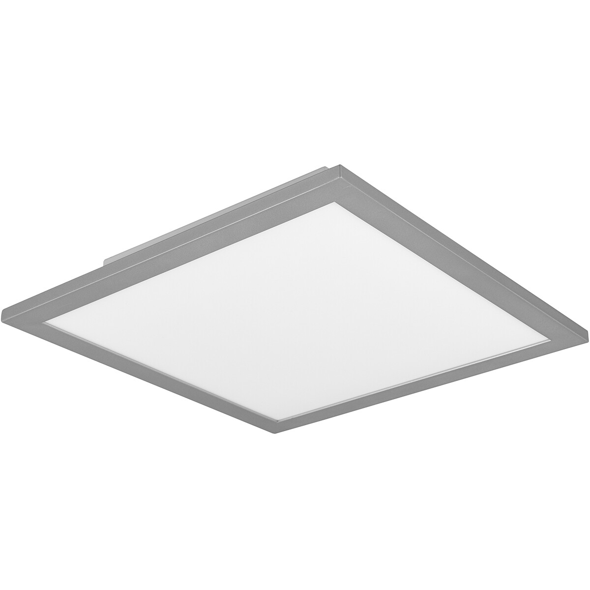 Plafonnier LED - Éclairage de Plafond - Trion Tirus - 14W - Couleur de lumière ajustable - Télécommande - Dimmable - Carré - Mat Titane - Aluminium