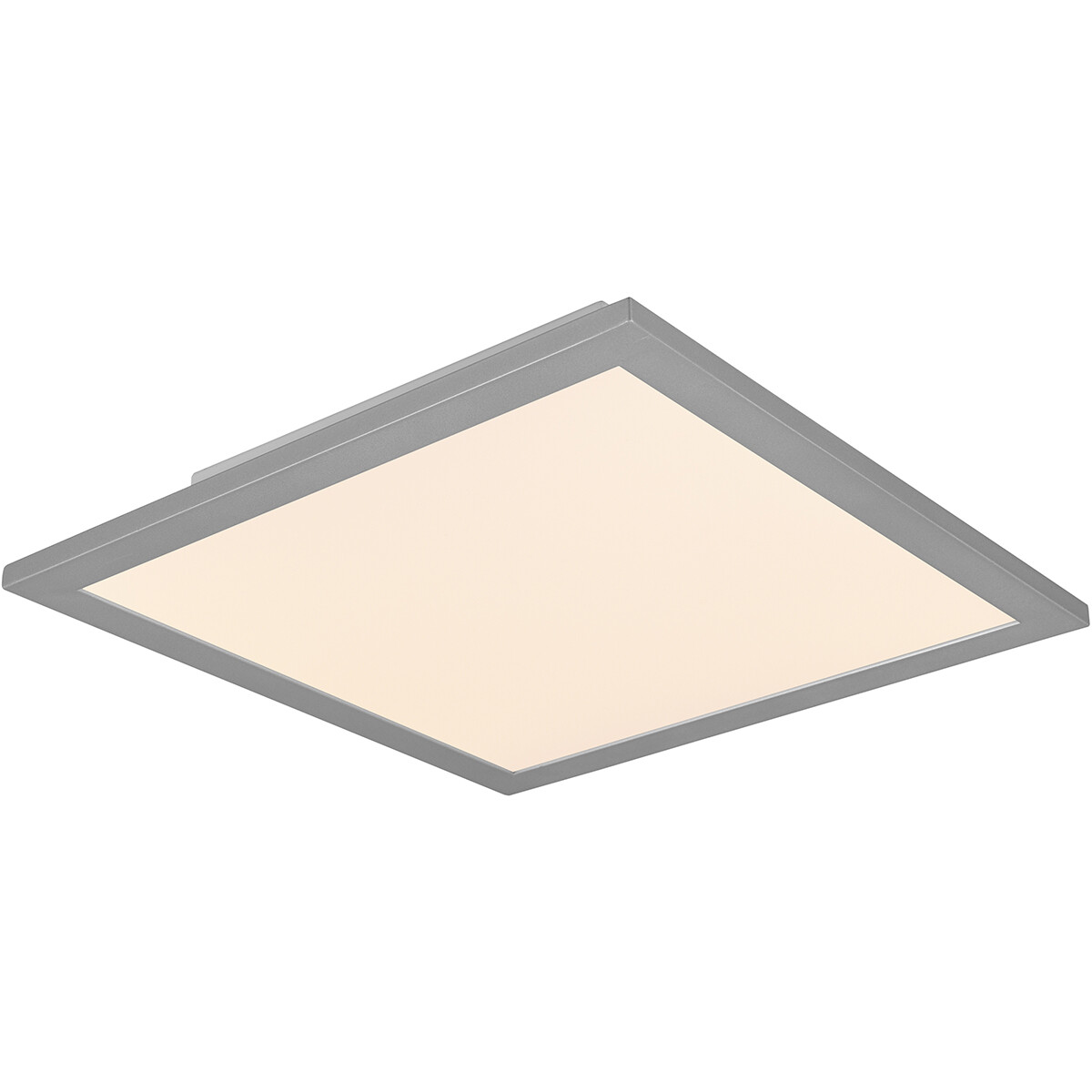 Plafonnier LED - Éclairage de Plafond - Trion Tirus - 14W - Couleur de lumière ajustable - Télécommande - Dimmable - Carré - Mat Titane - Aluminium