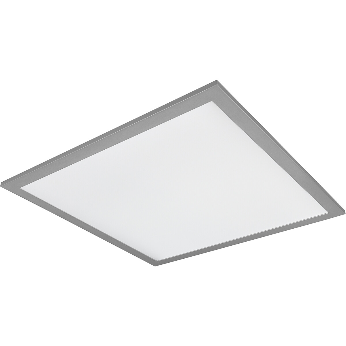 Plafonnier LED - Éclairage de Plafond - Trion Tirus - 18W - Couleur de lumière ajustable - Télécommande - Dimmable - Carré - Mat Titane - Aluminium