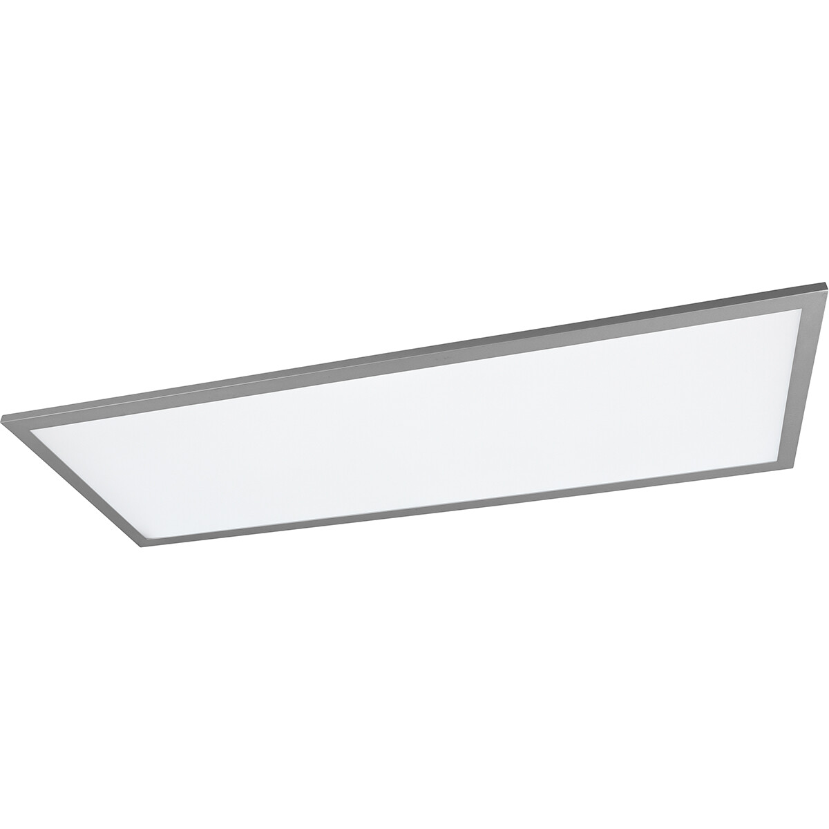 Plafonnier LED - Éclairage de Plafond - Trion Tirus - 34W - Couleur de lumière ajustable - Télécommande - Dimmable - Rectangle - Mat Titane - Aluminium