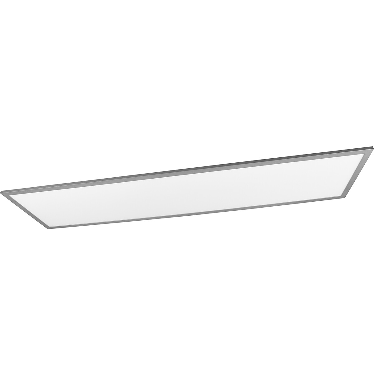 Plafonnier LED - Éclairage de Plafond - Trion Tirus XL - 34W - Couleur de lumière ajustable - Télécommande - Dimmable - Rectangle - Mat Titane - Aluminium