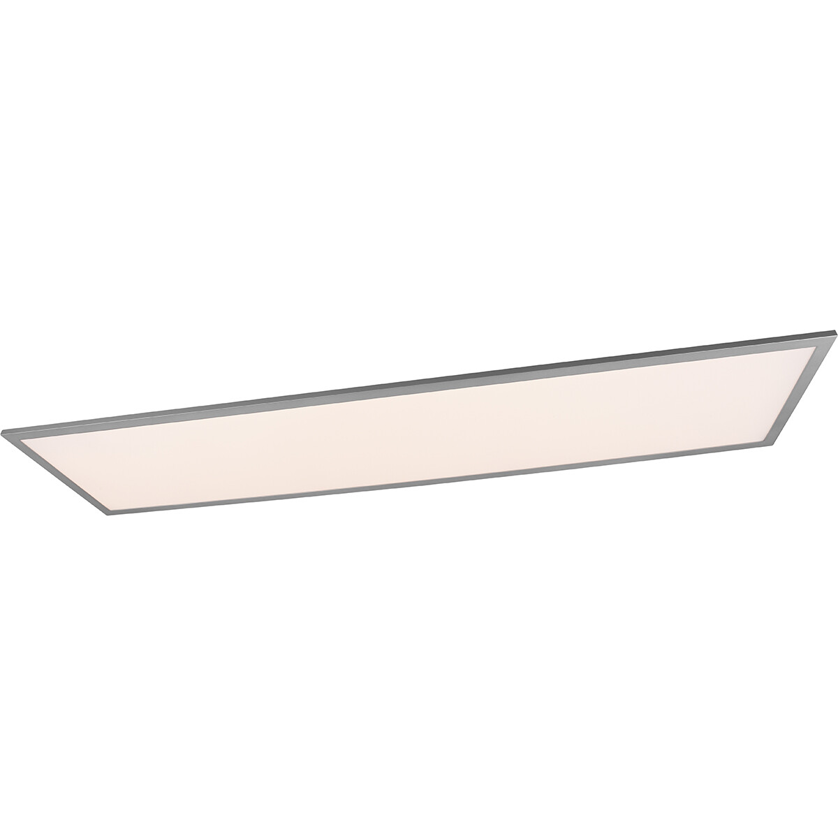 Plafonnier LED - Éclairage de Plafond - Trion Tirus XL - 34W - Couleur de lumière ajustable - Télécommande - Dimmable - Rectangle - Mat Titane - Aluminium