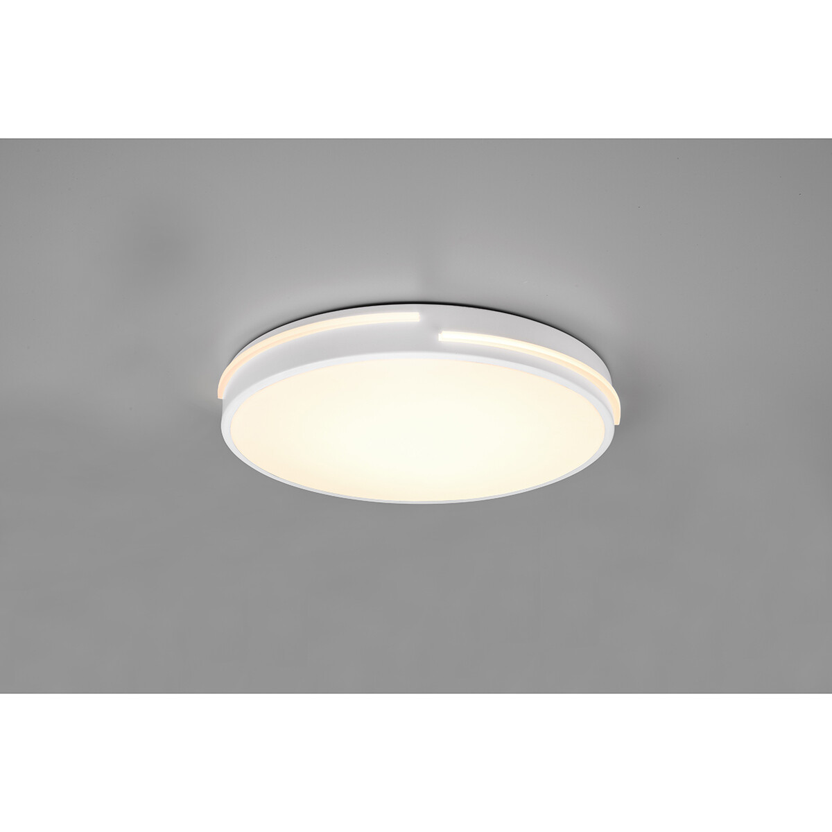 Plafonnier LED - Éclairage de Plafond - Trion Tocomo - 24W - Dimmable - Couleur de lumière ajustable - Télécommande - Rond - Mat Blanc - Aluminium