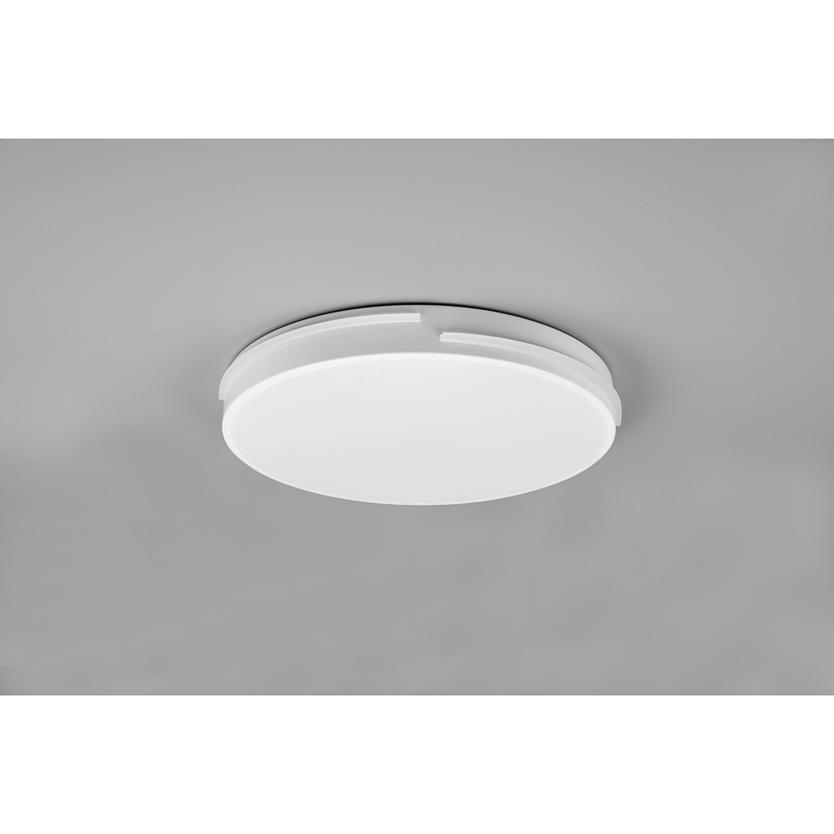 Plafonnier LED - Éclairage de Plafond - Trion Tocomo - 24W - Dimmable - Couleur de lumière ajustable - Télécommande - Rond - Mat Blanc - Aluminium