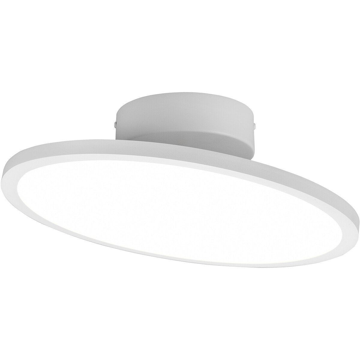 Plafonnier LED - Éclairage de Plafond - Trion Trula - 29W - Blanc Neutre 4000K - Dimmable - Rond - Mat Blanc - Aluminium