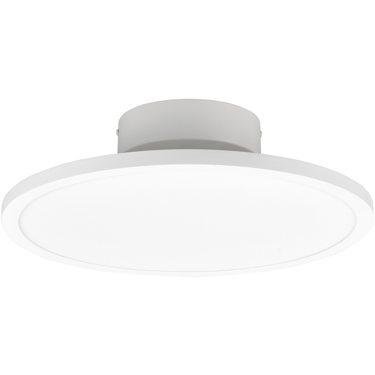 Plafonnier LED - Éclairage de Plafond - Trion Trula - 29W - Blanc Neutre 4000K - Dimmable - Rond - Mat Blanc - Aluminium