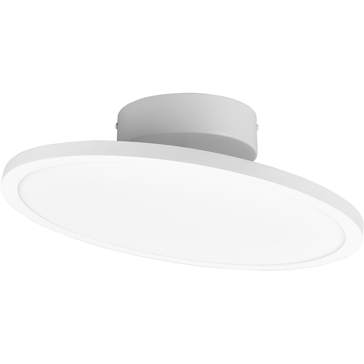 Plafonnier LED - Éclairage de Plafond - Trion Trula - 29W - Blanc Neutre 4000K - Dimmable - Rond - Mat Blanc - Aluminium