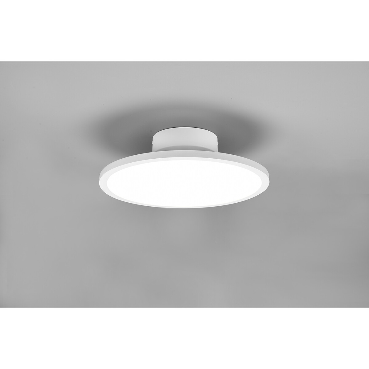 Plafonnier LED - Éclairage de Plafond - Trion Trula - 29W - Blanc Neutre 4000K - Dimmable - Rond - Mat Blanc - Aluminium