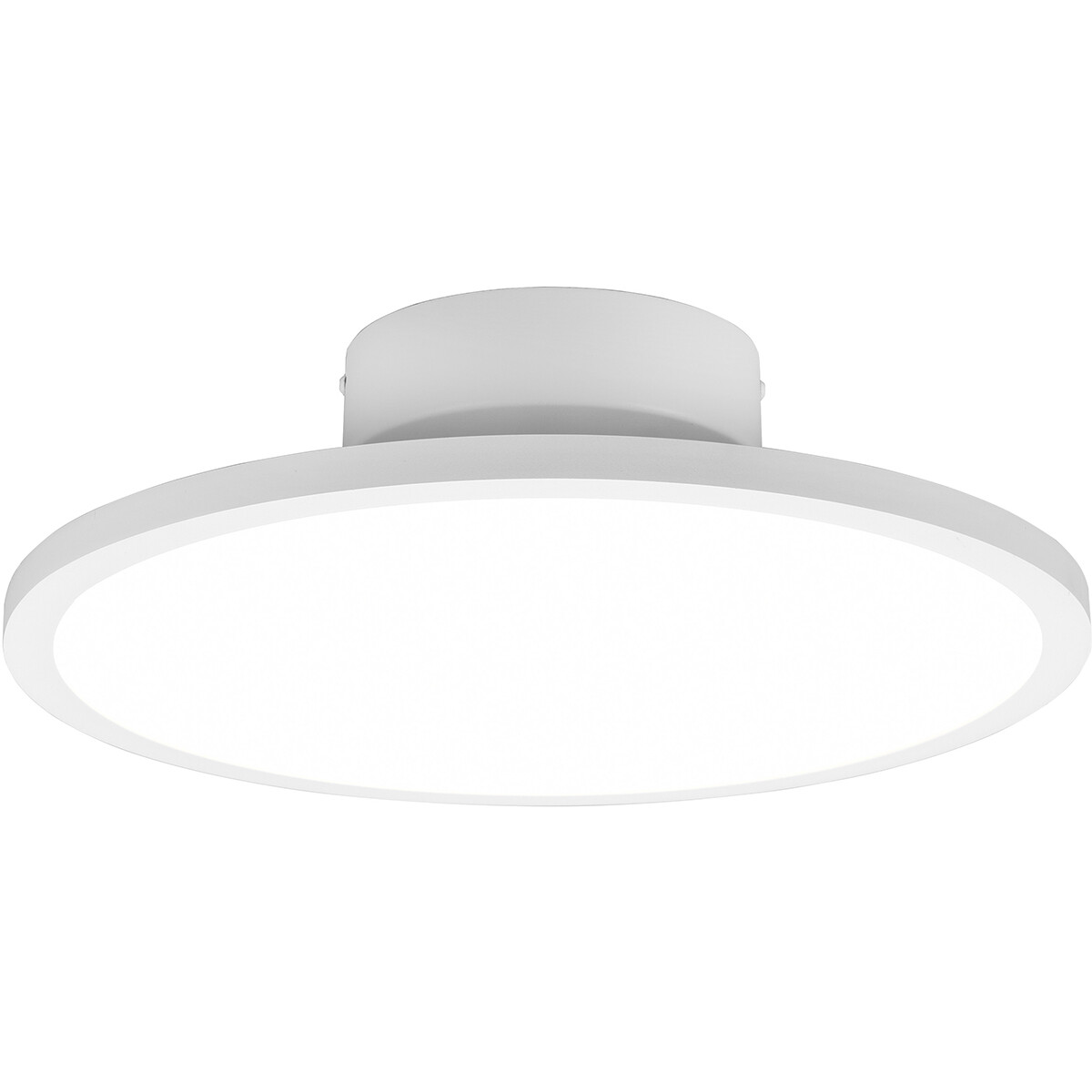 Plafonnier LED - Éclairage de Plafond - Trion Trula - 29W - Blanc Neutre 4000K - Dimmable - Rond - Mat Blanc - Aluminium