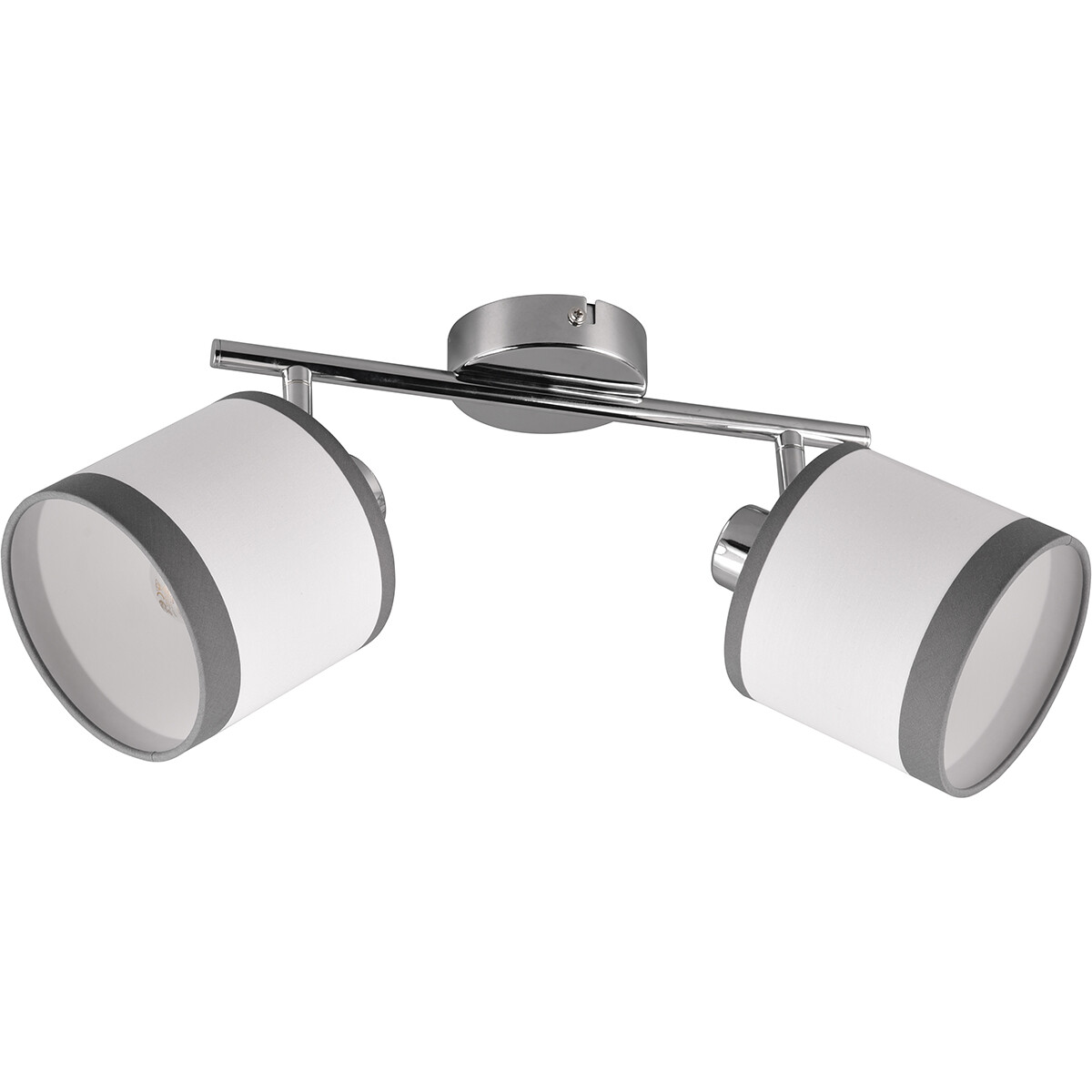 Plafonnier LED - Éclairage de plafond - Trion Vamos - Douille E14 - 2-lumières - Rond - Chrome - Métal - Max 10W