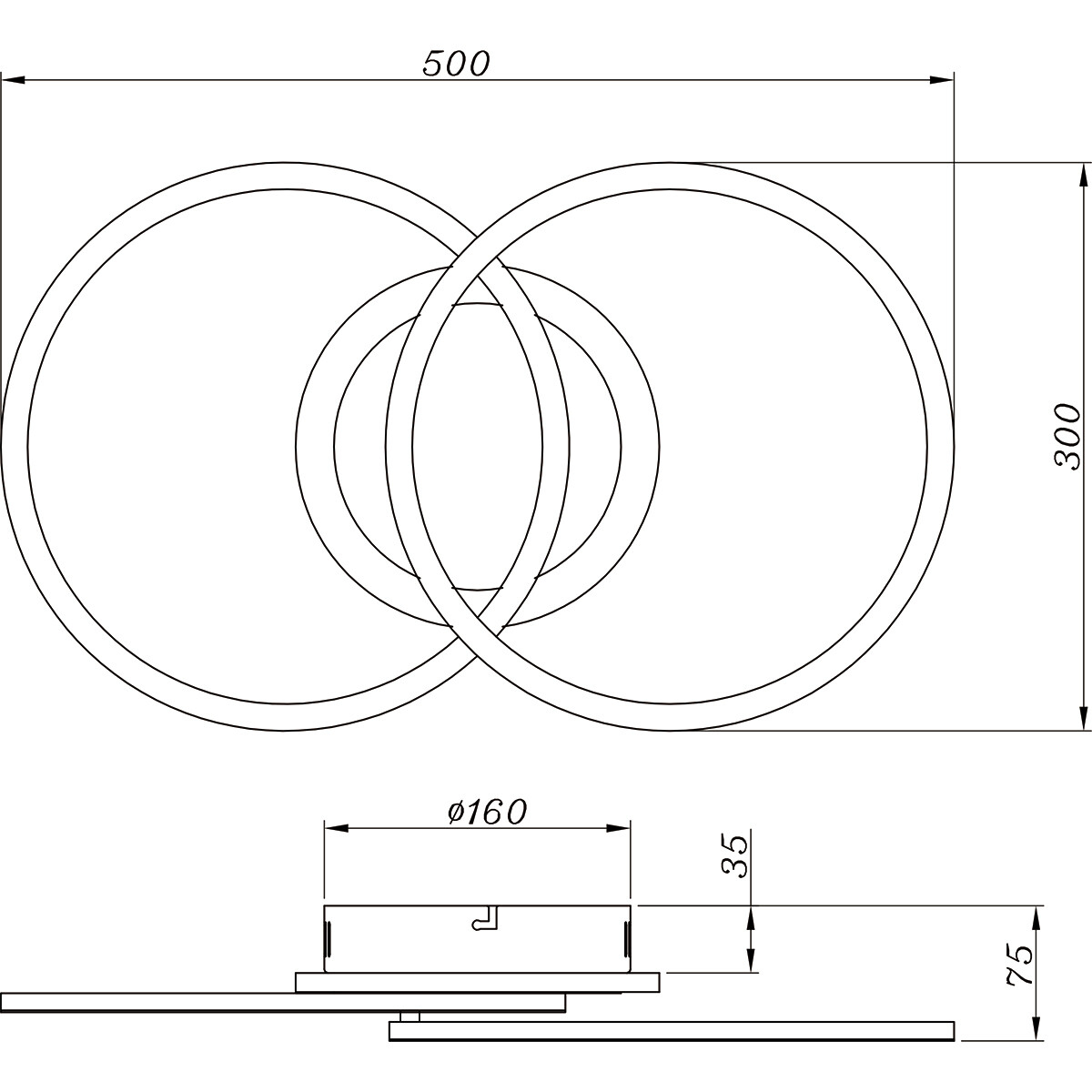 Plafonnier LED - Éclairage de Plafond - Trion Venda - 25W - Blanc Neutre 4000K - Dimmable - Rond - Mat Chrome - Aluminium