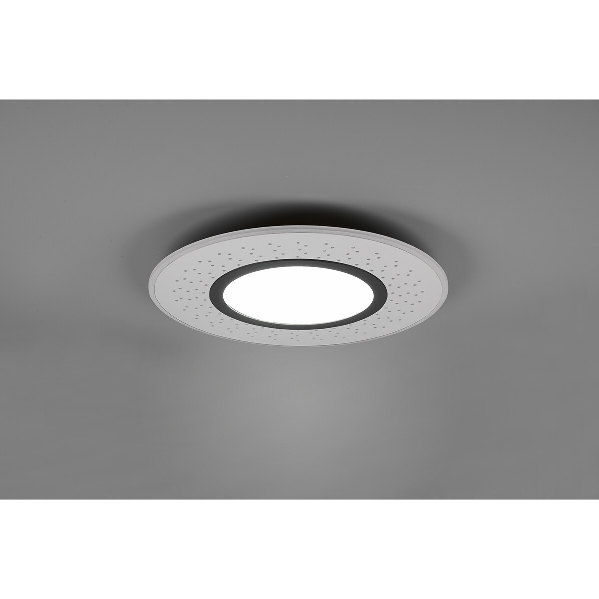 Plafonnier LED - Éclairage de Plafond - Trion Virsa - 44W - Couleur de lumière ajustable - Dimmable - Télécommande - Rond - Mat Nickel - Aluminium