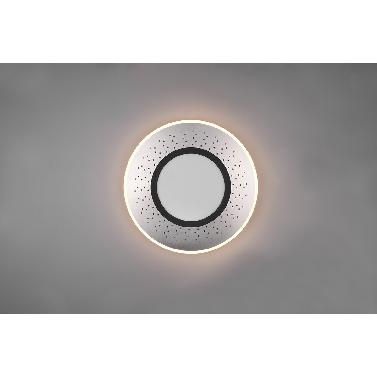 Plafonnier LED - Éclairage de Plafond - Trion Virsa - 44W - Couleur de lumière ajustable - Dimmable - Télécommande - Rond - Mat Nickel - Aluminium