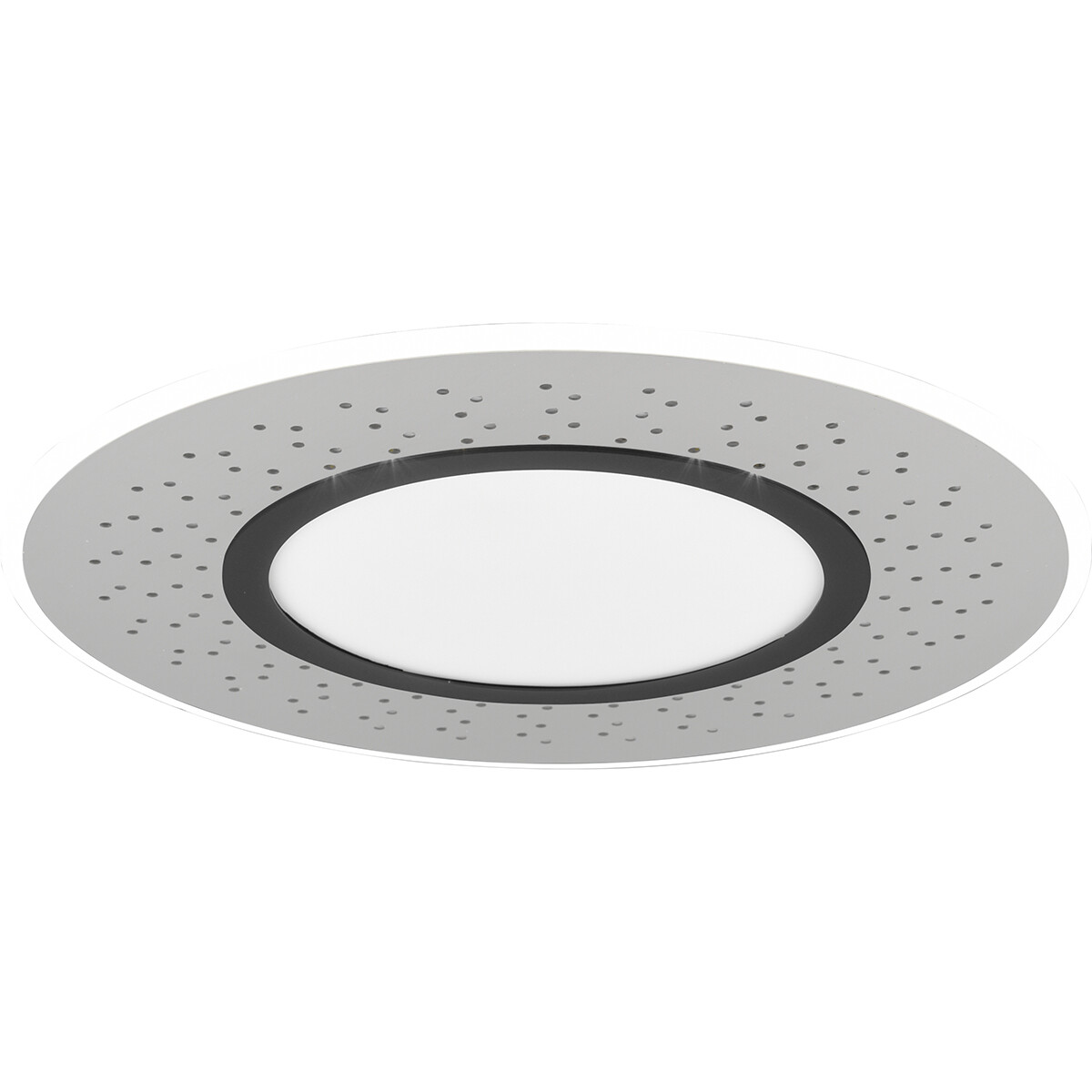 Plafonnier LED - Éclairage de Plafond - Trion Virsa - 44W - Couleur de lumière ajustable - Dimmable - Télécommande - Rond - Mat Nickel - Aluminium