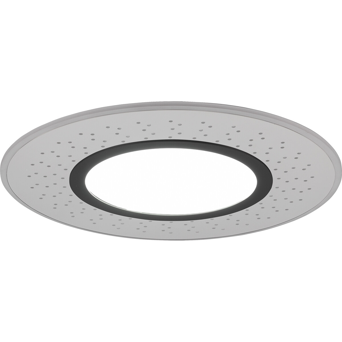 Plafonnier LED - Éclairage de Plafond - Trion Virsa - 44W - Couleur de lumière ajustable - Dimmable - Télécommande - Rond - Mat Nickel - Aluminium