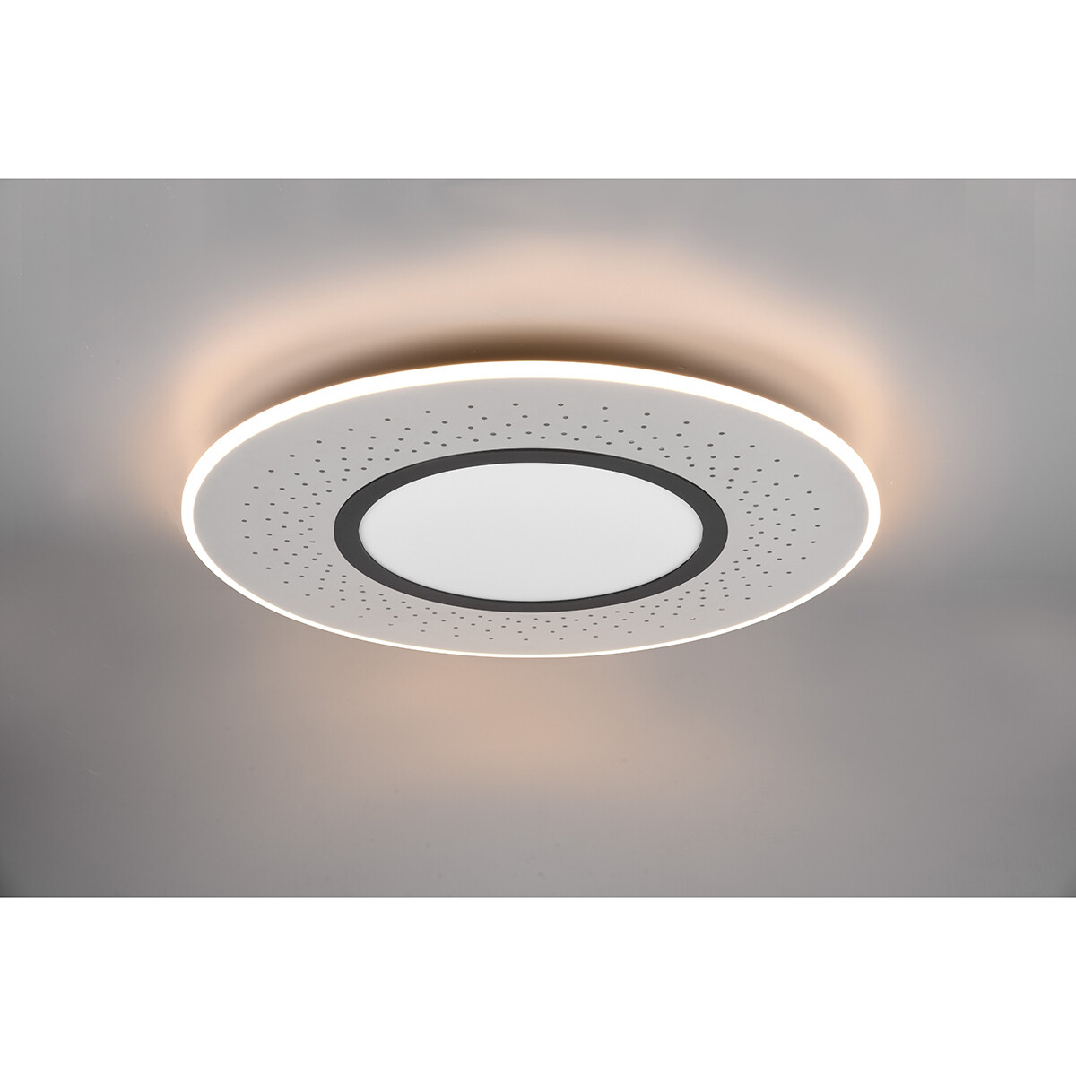 Plafonnier LED - Éclairage de Plafond - Trion Virsa - 70W - Couleur de lumière ajustable - Dimmable - Télécommande - Rond - Mat Nickel - Aluminium